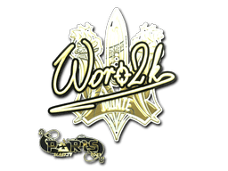 Sticker | Woro2k (Gold) | Paris 2023
