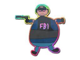 Sticker | Poorly Drawn FBI (Holo)