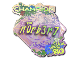 Sticker | n0rb3r7 (Holo, Champion) | Rio 2022