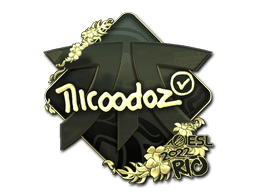 Sticker | nicoodoz (Gold) | Rio 2022