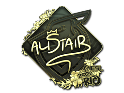 Sticker | aliStair (Gold) | Rio 2022