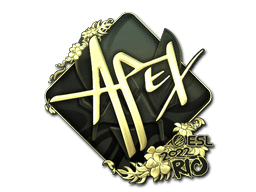 Sticker | apEX (Gold) | Rio 2022