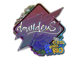 Sticker | dav1deuS (Glitter) | Rio 2022
