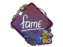 Sticker | fame (Glitter) | Rio 2022