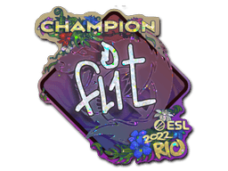 Sticker | FL1T (Glitter, Champion) | Rio 2022