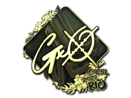 Sticker | gxx- (Gold) | Rio 2022