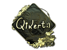Sticker | qikert (Gold) | Rio 2022