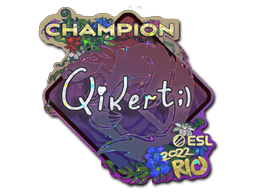 Sticker | qikert (Glitter, Champion) | Rio 2022