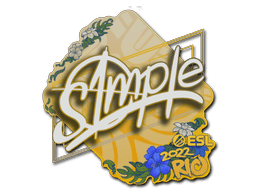 Sticker | s1mple | Rio 2022