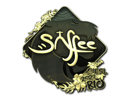Sticker | saffee (Gold) | Rio 2022