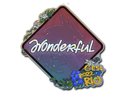 Sticker | w0nderful (Glitter) | Rio 2022