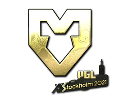 Sticker | MOUZ (Gold) | Stockholm 2021