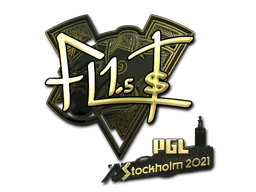 Sticker | FL1T (Gold) | Stockholm 2021