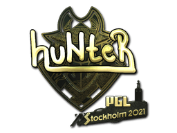 Sticker | huNter- (Gold) | Stockholm 2021