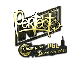 Sticker | Perfecto (Gold) | Stockholm 2021
