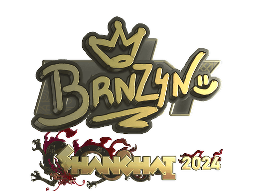 Sticker | brnz4n (Gold) | Shanghai 2024