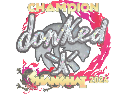 Sticker | donk (Glitter, Champion) | Shanghai 2024