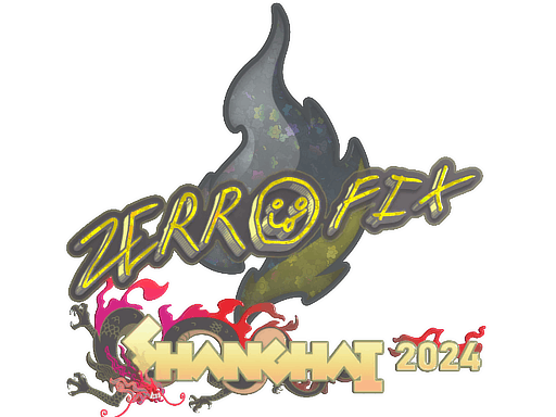 Sticker | zeRRoFIX (Glitter) | Shanghai 2024