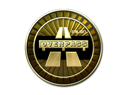 Sticker | Overpass (Gold)