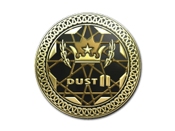 Sticker | Dust II (Gold)