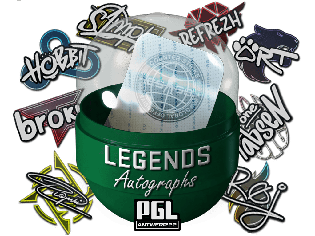 Antwerp 2022 Legends Autograph Stickers