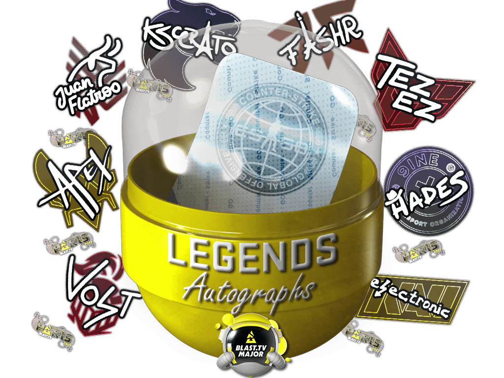 Paris 2023 Legends Autograph Stickers