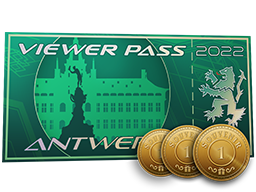 Antwerp 2022 Viewer Pass + 3 Souvenir Tokens