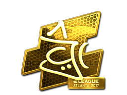 Sticker | chrisJ (Gold) | Atlanta 2017