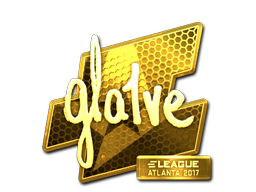 Sticker | gla1ve (Gold) | Atlanta 2017