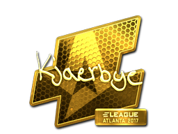 Sticker | Kjaerbye (Gold) | Atlanta 2017