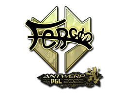 Sticker | fer (Gold) | Antwerp 2022