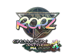 Sticker | ropz (Holo, Champion) | Antwerp 2022