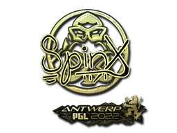 Sticker | Spinx (Gold) | Antwerp 2022