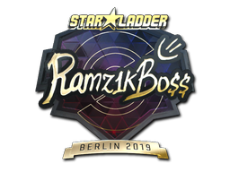 Sticker | Ramz1kBO$$ (Gold) | Berlin 2019