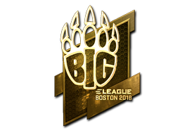 Sticker | BIG (Gold) | Boston 2018