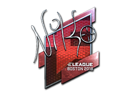Sticker | NiKo (Foil) | Boston 2018