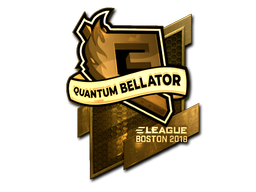Sticker | Quantum Bellator Fire (Gold) | Boston 2018