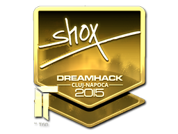 Sticker | shox (Gold) | Cluj-Napoca 2015