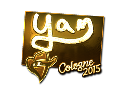 Sticker | yam (Gold) | Cologne 2015