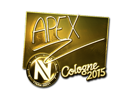 Sticker | apEX (Gold) | Cologne 2015
