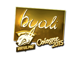 Sticker | byali (Gold) | Cologne 2015
