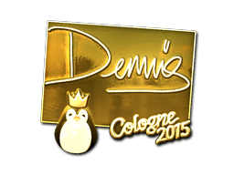Sticker | dennis (Gold) | Cologne 2015
