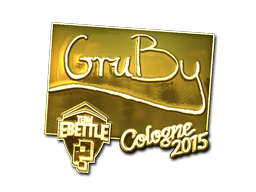 Sticker | GruBy (Gold) | Cologne 2015
