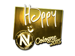 Sticker | Happy (Gold) | Cologne 2015
