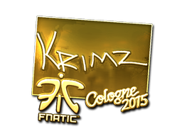 Sticker | KRIMZ (Gold) | Cologne 2015