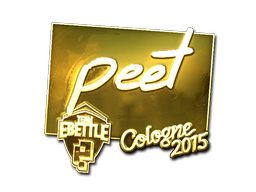 Sticker | peet (Gold) | Cologne 2015