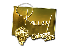 Sticker | rallen (Gold) | Cologne 2015