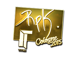 Sticker | RpK (Gold) | Cologne 2015