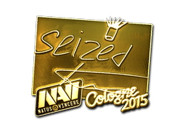 Sticker | seized (Gold) | Cologne 2015