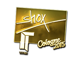 Sticker | shox (Gold) | Cologne 2015